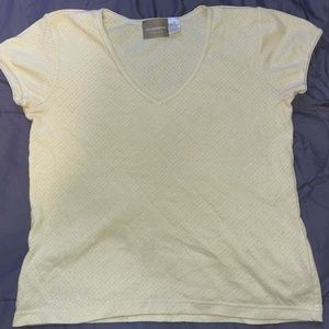 Liz Claiborne V-neck Yellow top